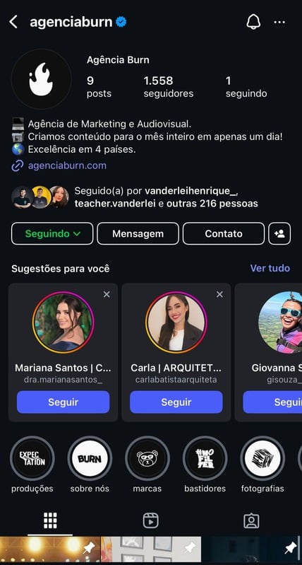 Instagram @agenciaburn